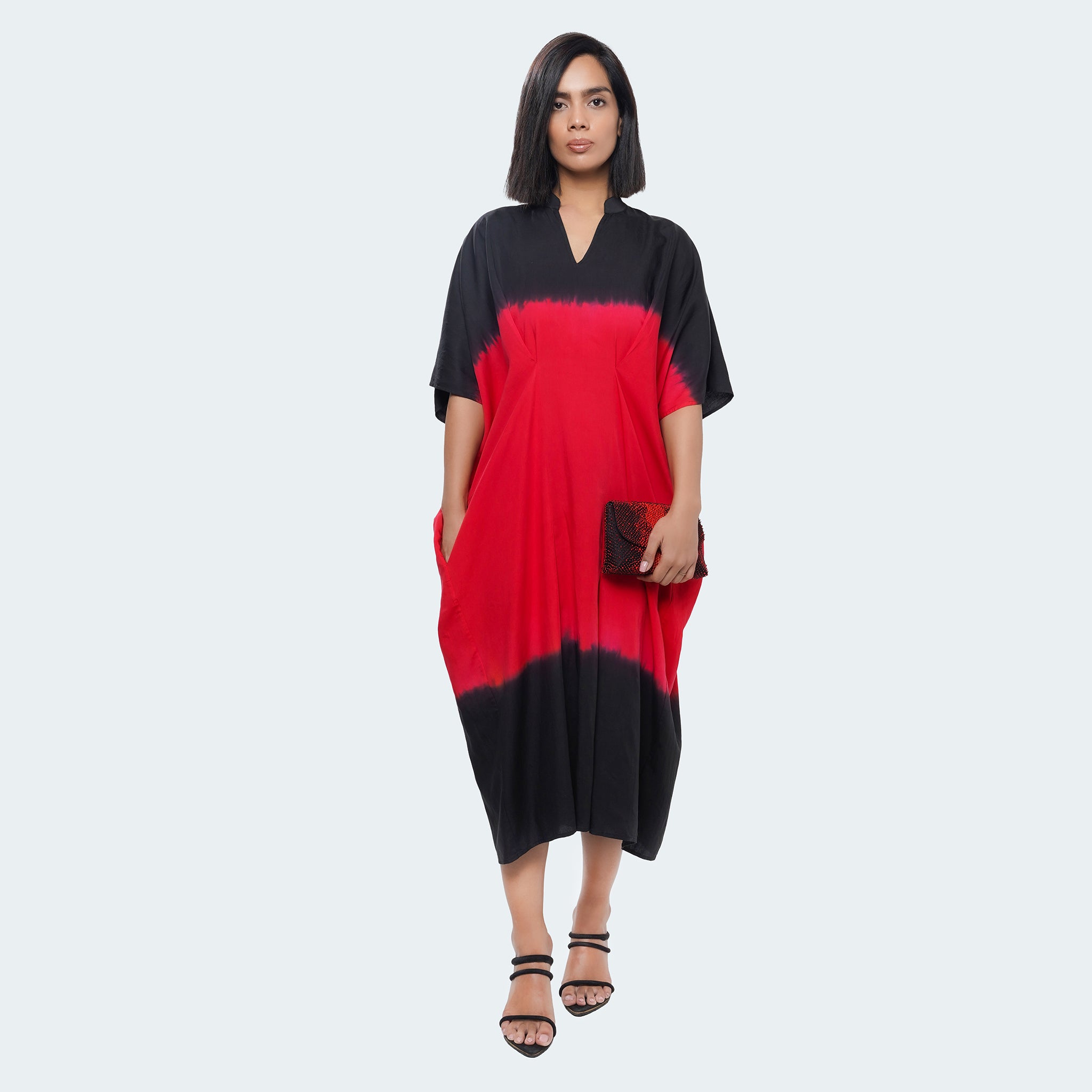 anikadress-kaftan-red-black-dip-dye-pleat-front-1.jpg