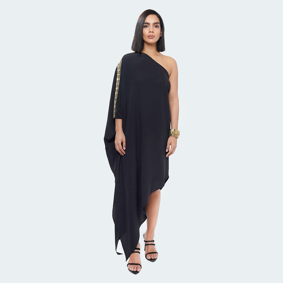 GREEK ONE SHOULDER DRESS