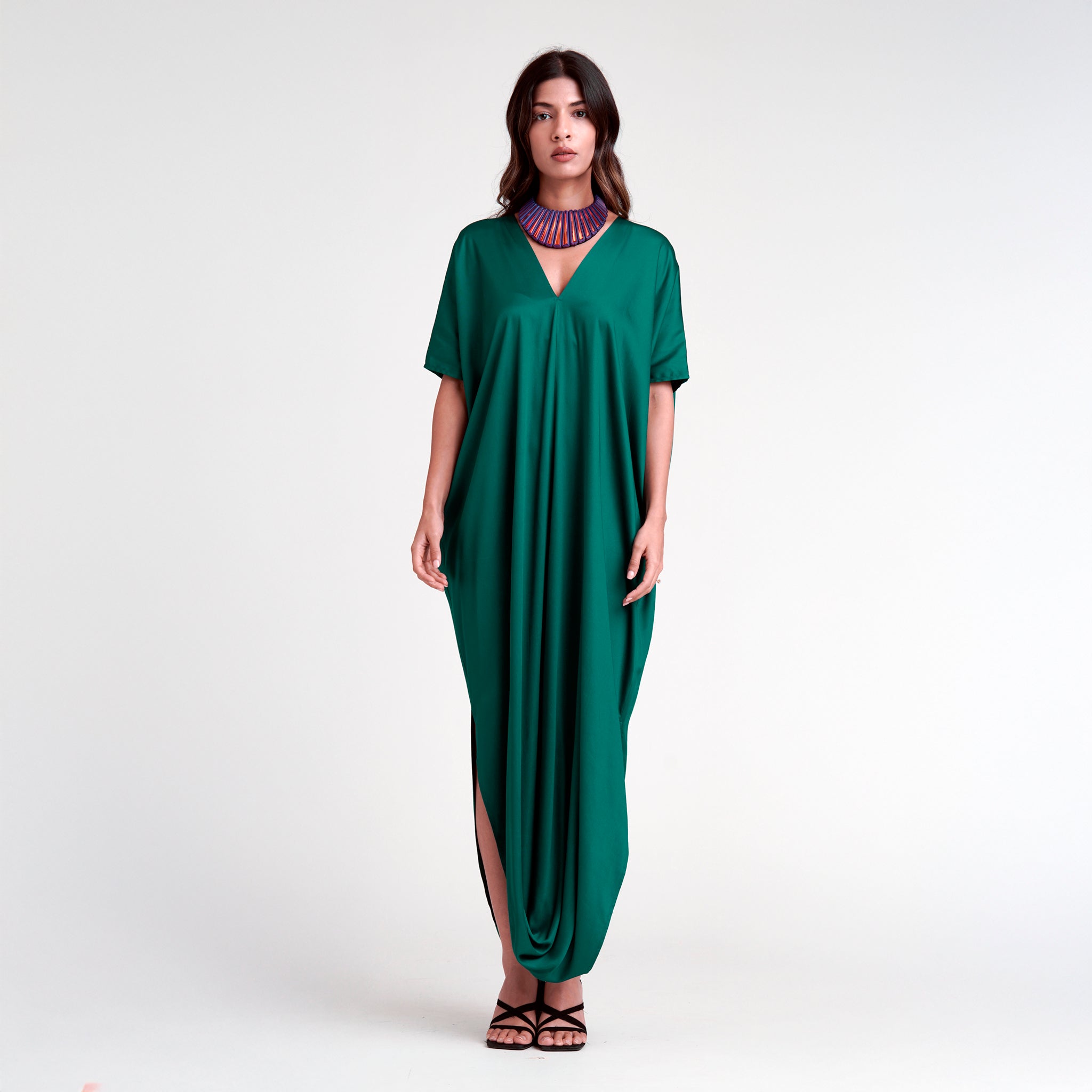 infinity-plunging-neck-cowl-hem-emerald-dress-1.jpg