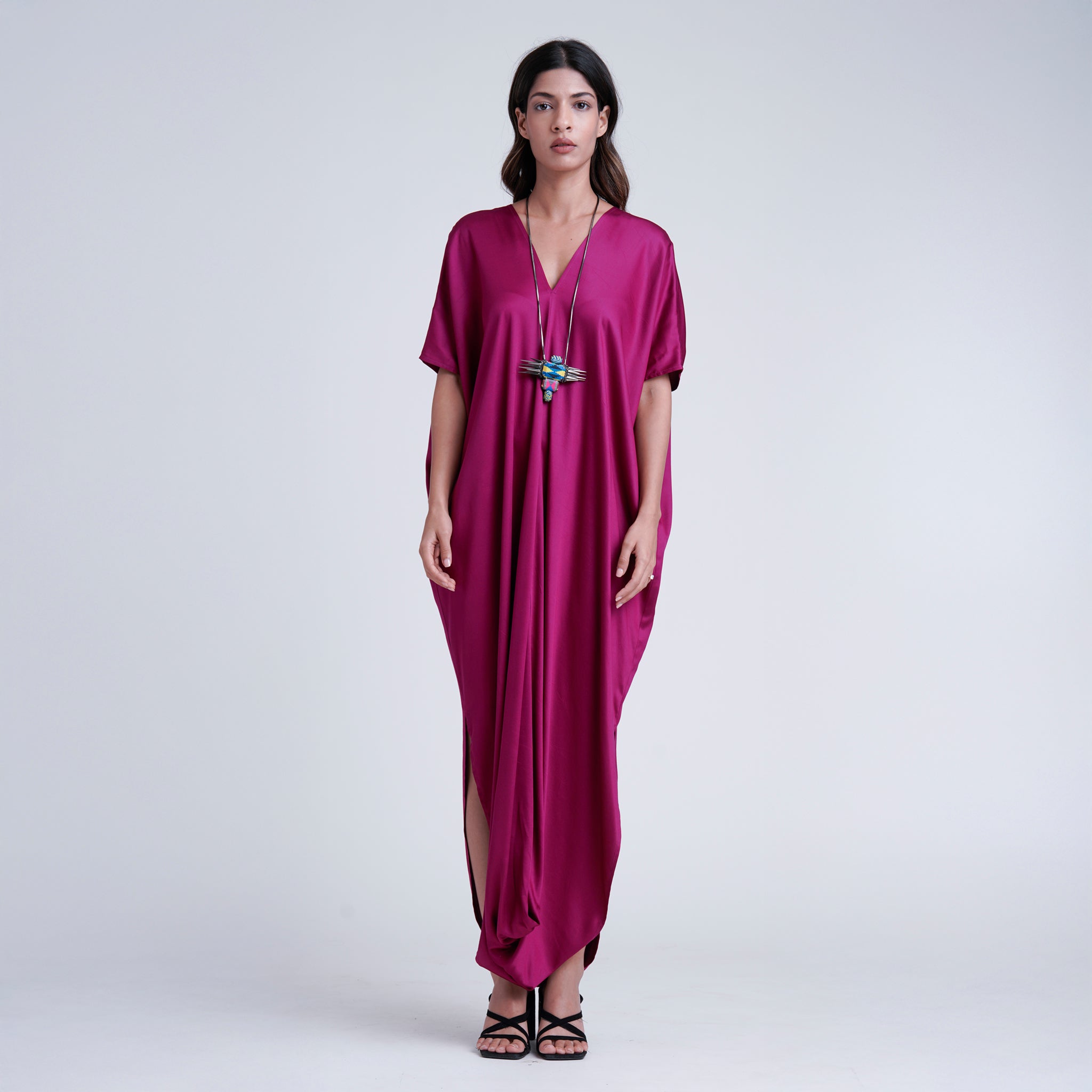 infinity-plunging-neck-cowl-hem-fuchsia-dress-1.jpg